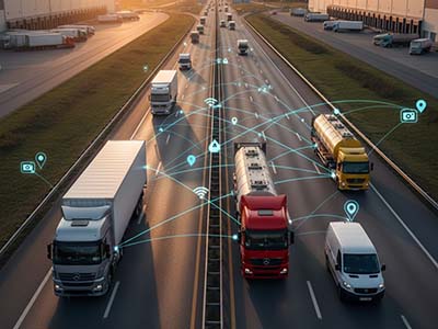 Caminhão em estrada